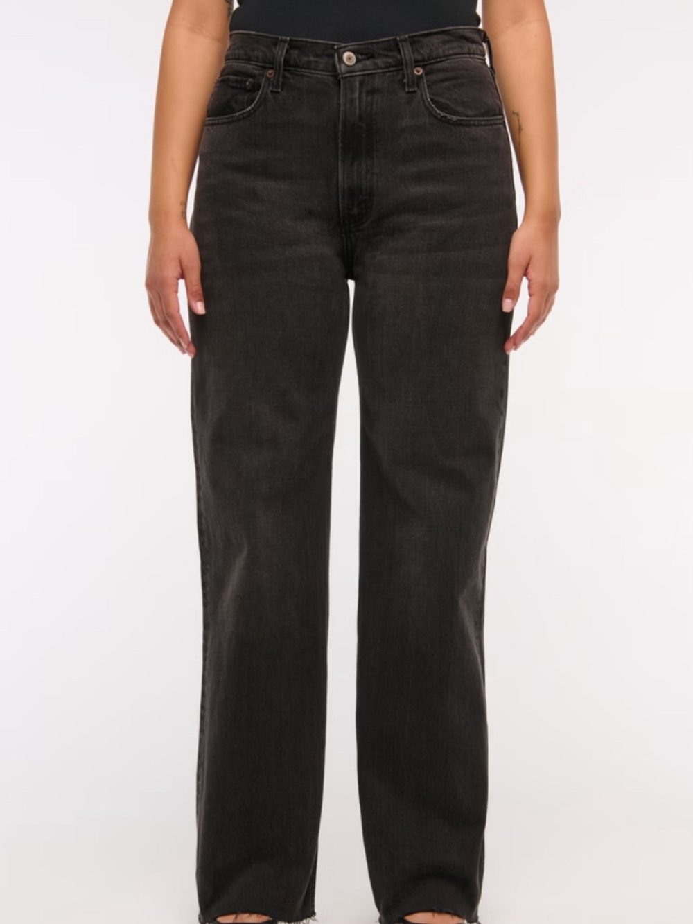 Abercrombie & Fitch Black “The 90’s Relaxed Jean High Rise Women's Jeans